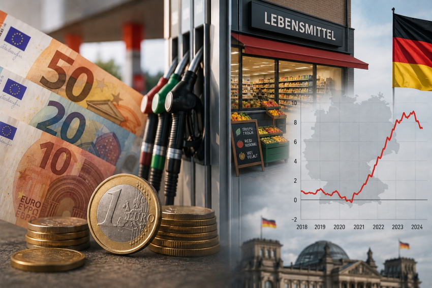 Инфляция в Германии ускорилась до максимума почти за 2,5 года