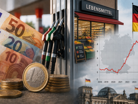 Инфляция в Германии ускорилась до максимума почти за 2,5 года