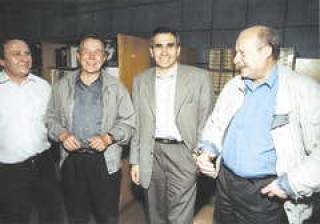  Команда испытателей: Николай ИЗВЕКОВ (слева), Николай ЧАЛАНОВ, Александр МИЛОВ и Владислав ТУРКО.