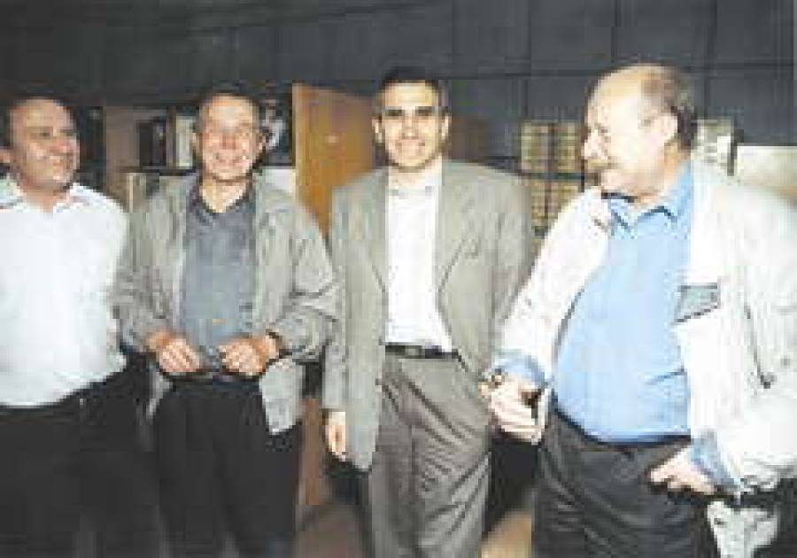  Команда испытателей: Николай ИЗВЕКОВ (слева), Николай ЧАЛАНОВ, Александр МИЛОВ и Владислав ТУРКО.